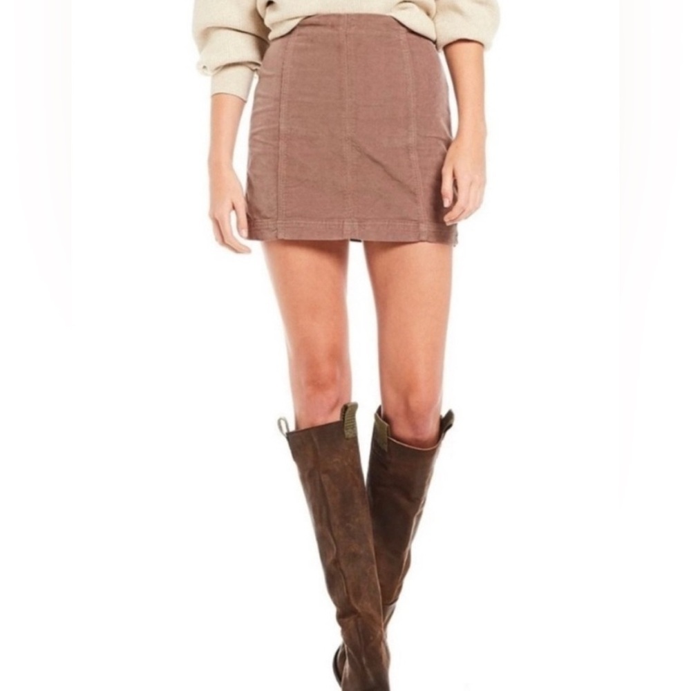 NWT Free people femme mini corduroy skirt size 10